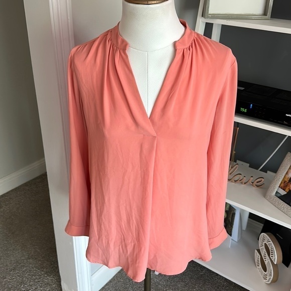 Loft - Salmon Color Blouse - Picture 1 of 4